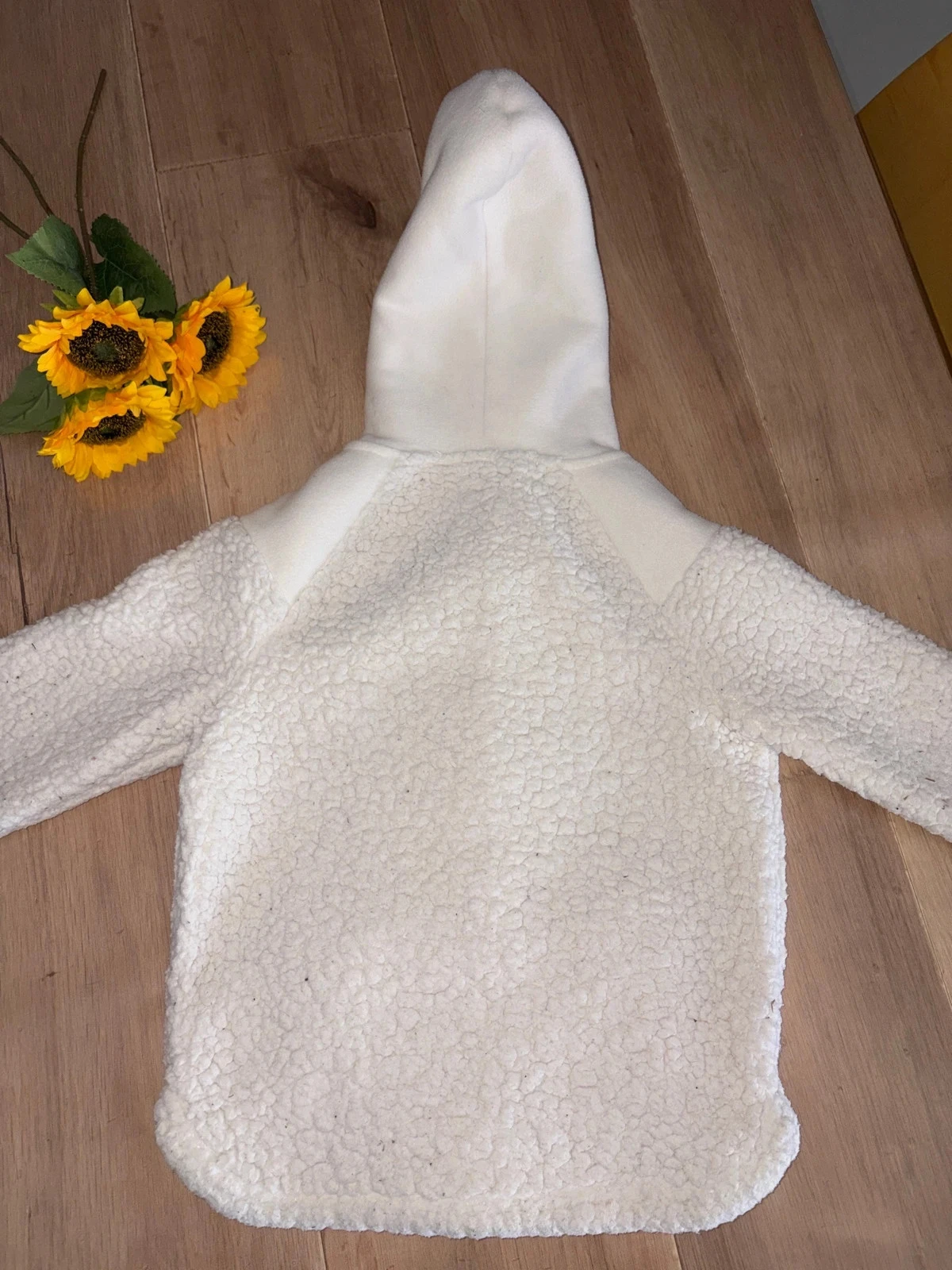 White warm fleece Roxy jacket size 10 years – photo 5